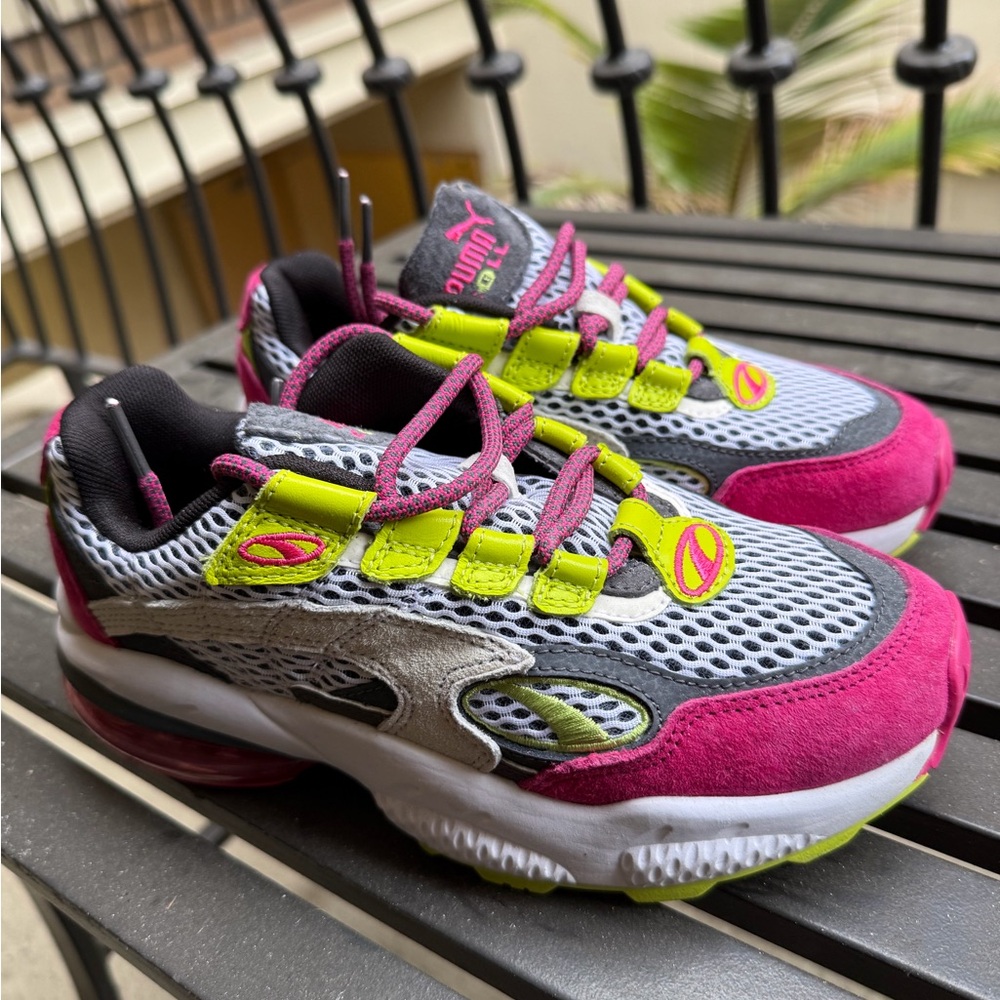 PUMA Cell 37085801 Pink Venom Mesh Lace-Up Athletic Sneaker Shoes Women's US 6